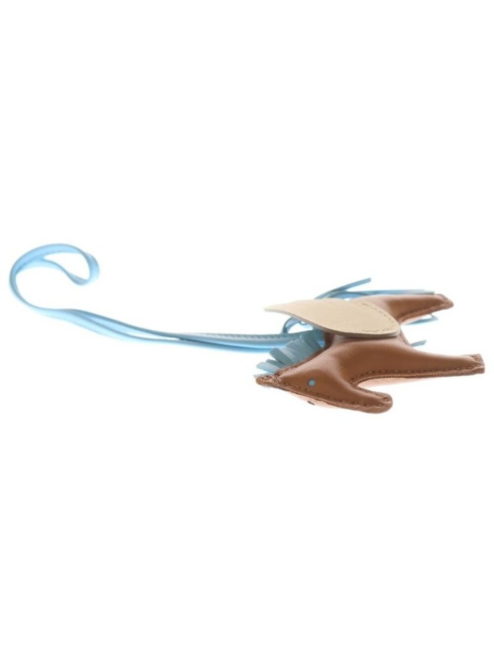 ★SOLD★ Hermes Pegasus Charm PM Gold Celeste Cles Agno Milo Bag Brown Light Blue - Picture 4 of 6